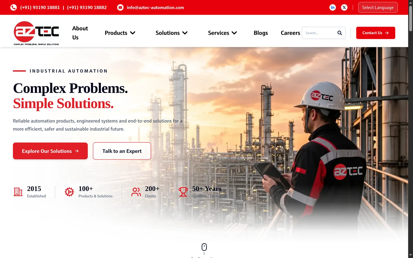 AZtec Automation Solutions project preview